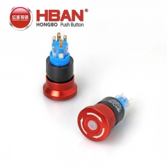 22mm HBS1-APY avec lumière bouton d'arrêt