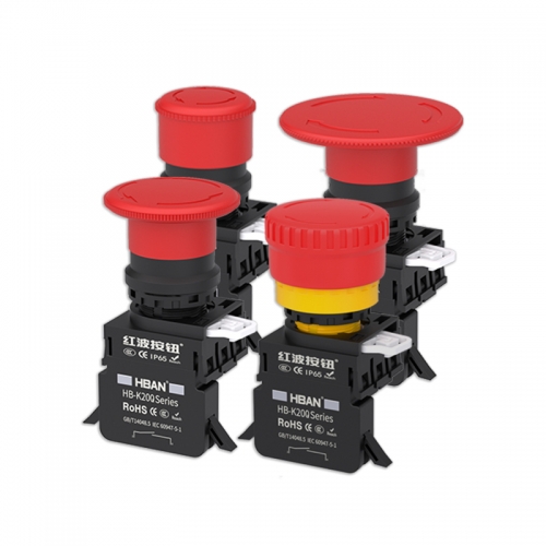 HBAN installation rapide e stop bouton poussoir 22MM 20A d'urgence ip65 normalement fermé